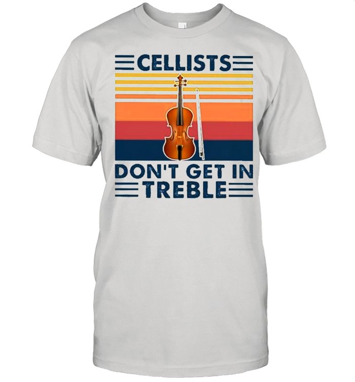 Cellists dont get In Treble vinatge shirt Classic Men's T-shirt
