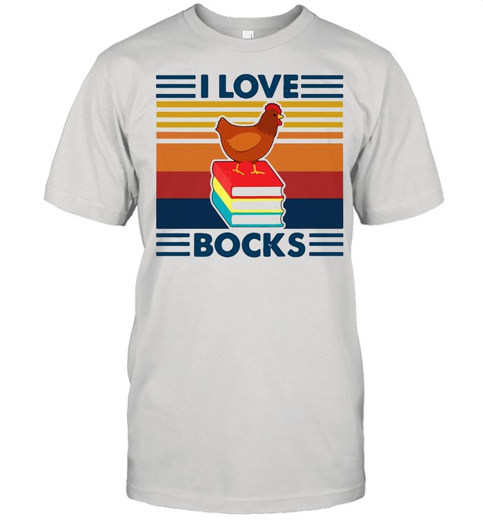 Chicken I Love Bocks Reading Vintage shirt Classic Men's T-shirt