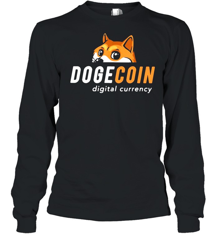 Dogecoin Digital Currency shirt Long Sleeved T-shirt