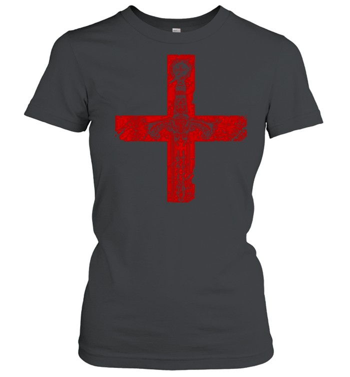 Knight Templar Sword And Cross shirt Classic Women's T-shirt