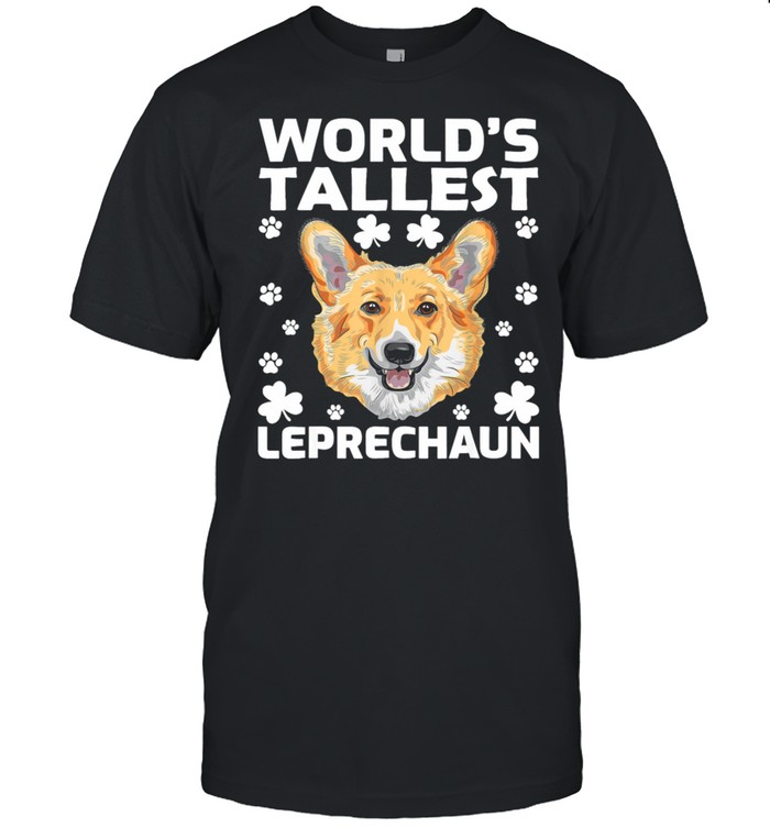 Worlds Tallest Leprechaun Corgi Dog St Patricks Day shirt Classic Men's T-shirt