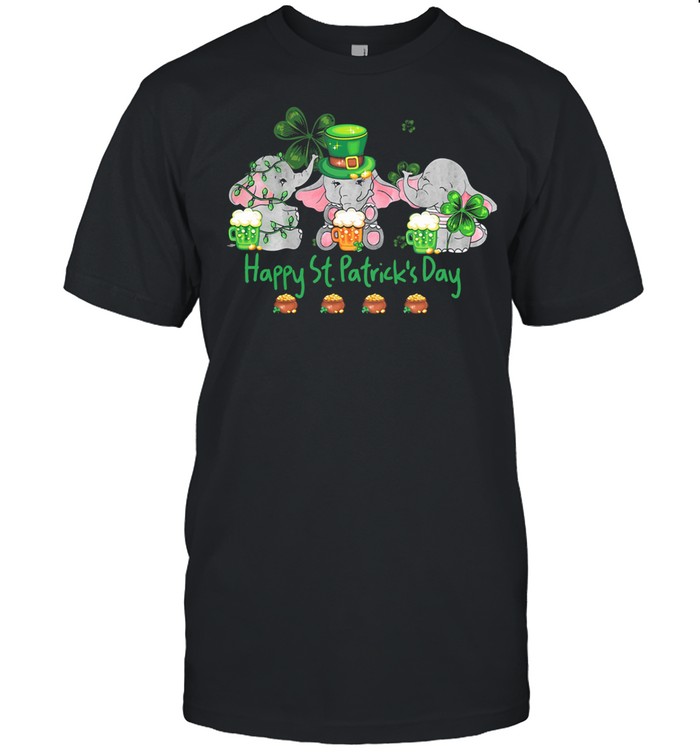 Happy St. Patrick's Day Elephant Irish shirt