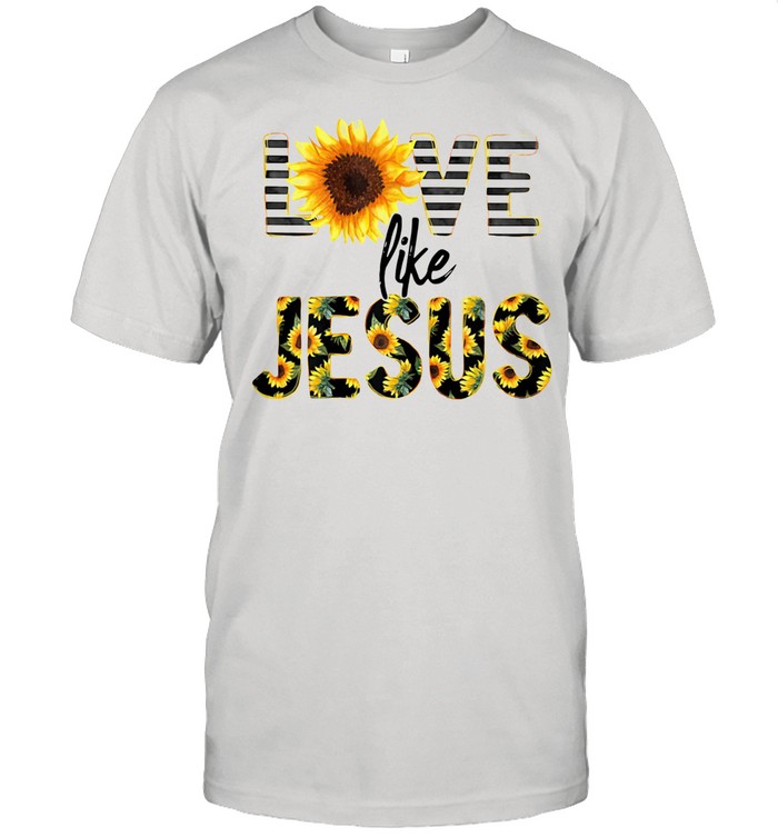 Sunflower Love Like Jesus shirt Classic Men's T-shirt