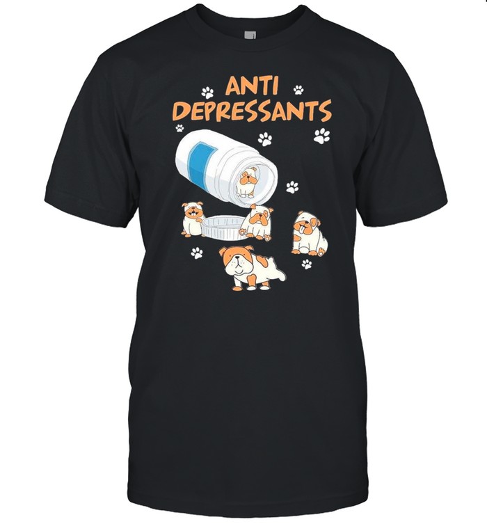 Antidepressants pug shirt