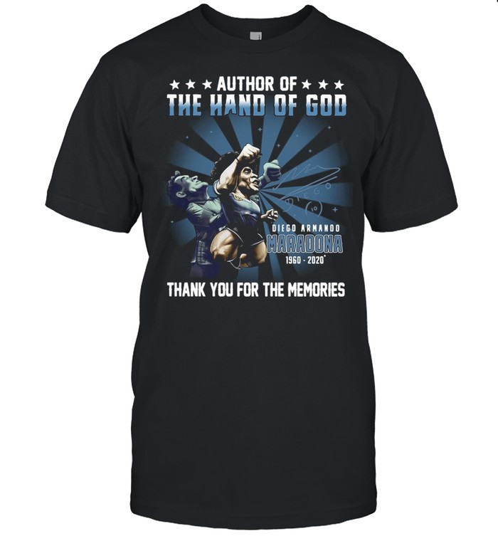 Author Of The Hand Of God Thank You For The Memories Signature shirt