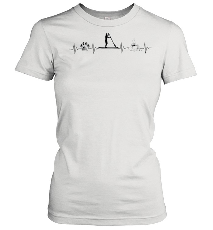 Heartbeat Dog Rowing And Coffee shirt Classic Women's T-shirt