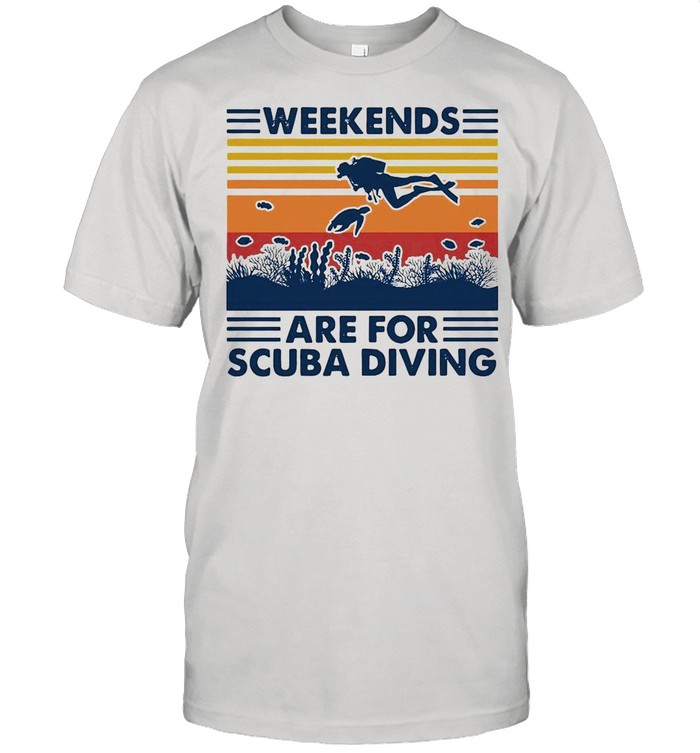 Weekends Are For Scuba Diving Vintage shirt Classic Men's T-shirt