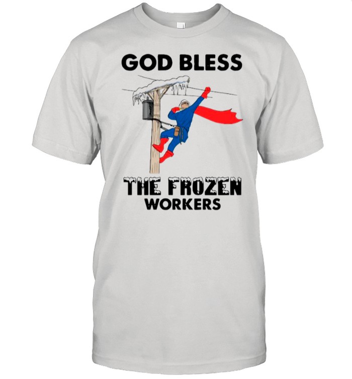 The God Bless The Frozen Workers 2021 Texas Strong shirt Classic Men's T-shirt