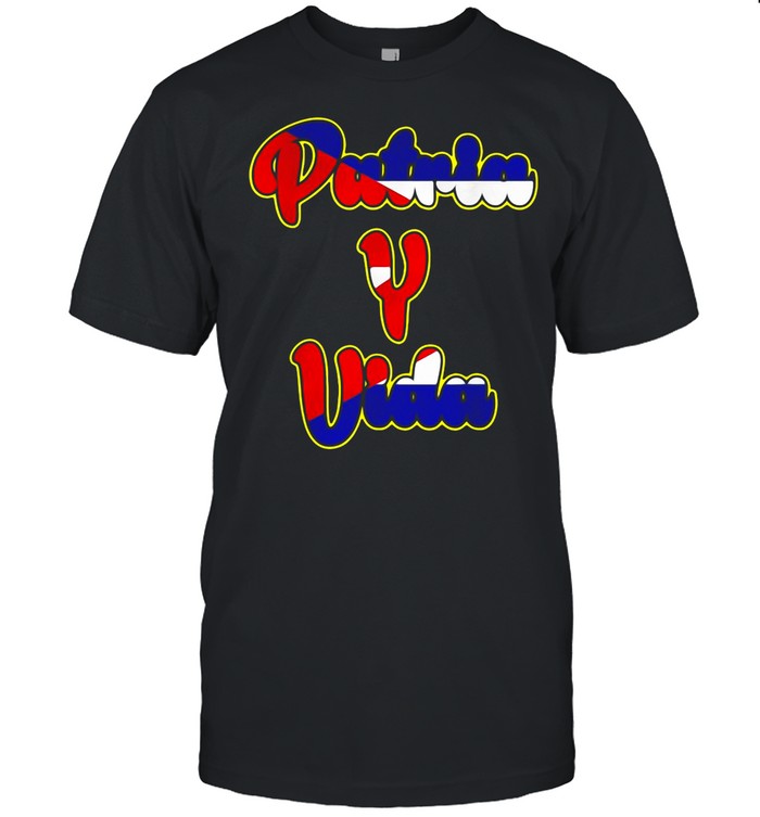 2021 Patria Y Vida, Cuba Flag, Cuban Revolution, Cubano Cuba shirt Classic Men's T-shirt