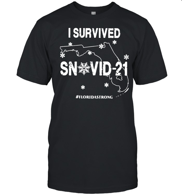 I Survived Snowvid-21 #Floridastrong shirt Classic Men's T-shirt
