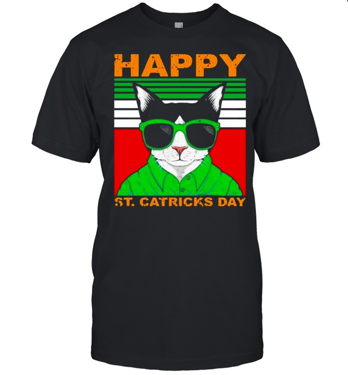 Cat Happy St Catricks Day vintage shirt Classic Men's T-shirt