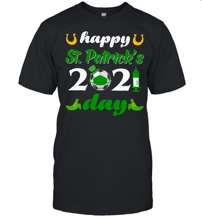 Happy St Patrick’s Day 2021 Soccer Face Mask With Covid-19 shirt
