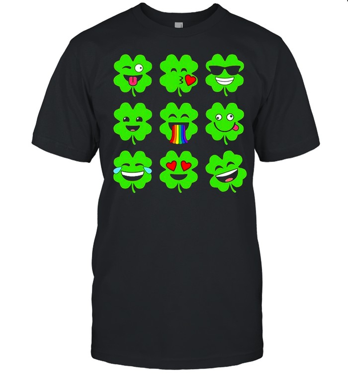 Shamrock Emoji Funny St Patrick’s Day shirt