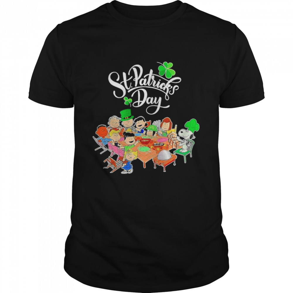 Snoopy Charlie Brown And Friends Party Happy St Patricks Day 2021 shirt