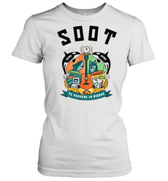 Soot Te Perdre In Ridens Guitar Fish And Dog shirt Classic Women's T-shirt