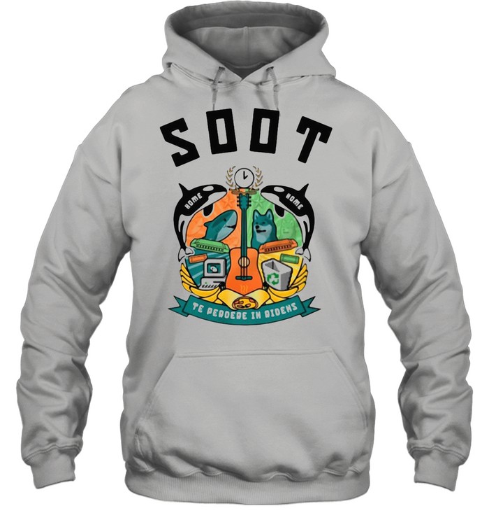 Soot Te Perdre In Ridens Guitar Fish And Dog shirt Unisex Hoodie