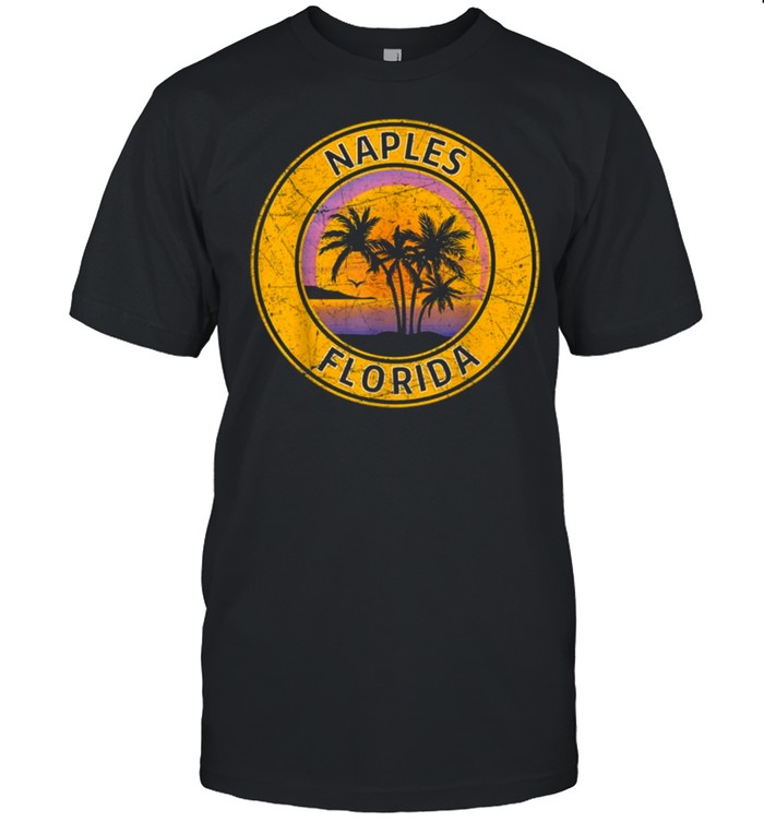 Vintage Naples Florida Retro 70s 80s Tropical Beach Souvenir shirt
