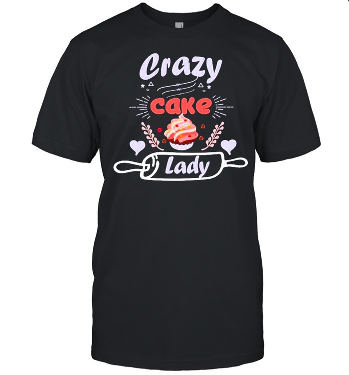 Baking Crazy Cake Lady Baker Coworker  Classic Men's T-shirt