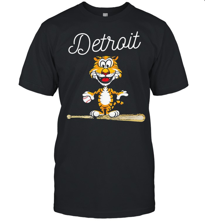 Baseball Distressed 1 Tiger Mascot Shirt