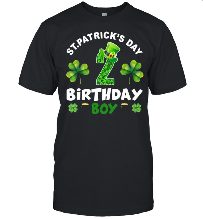 St Patrick’s Day 2 Years Old Birthday Boy 2nd Birthday Shirt