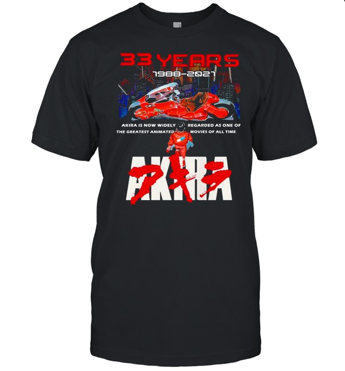 33 Years 1988 2021 Akira shirt