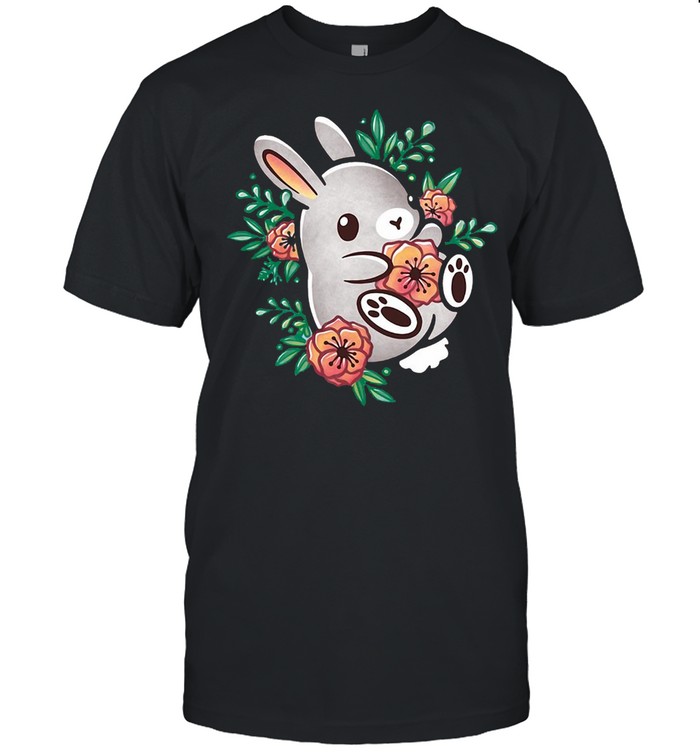 Cute Bunny Floral T-shirt