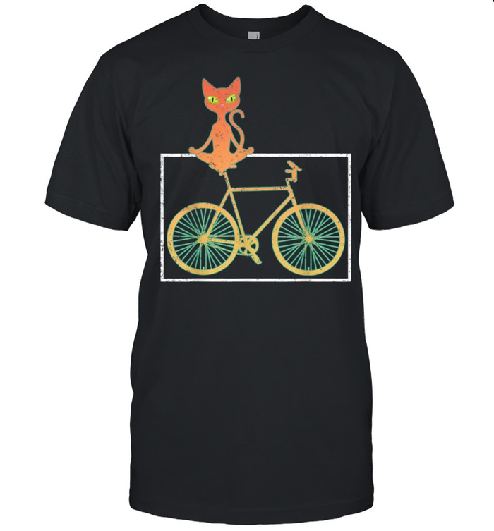 Fahrradfahrer Haustier Geschenk Niedliches Katze Fahrrad shirt