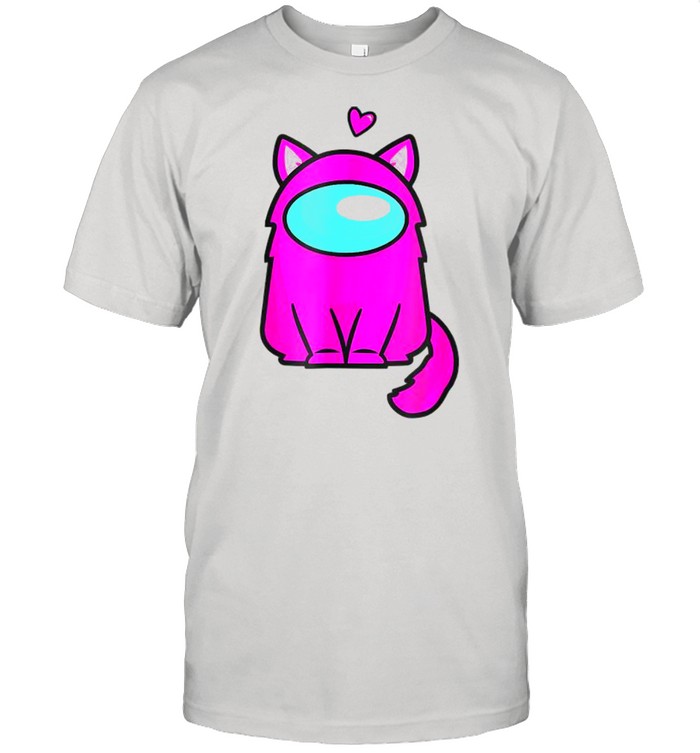 Cute Cat Astronaut A.Mong Me Or Us Nerdy Girl Gamer  Classic Men's T-shirt