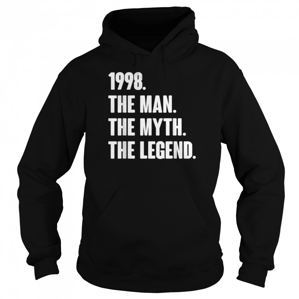 Retro Vintage 23rd 1998 Birthday For 23 Year Old Man shirt Unisex Hoodie