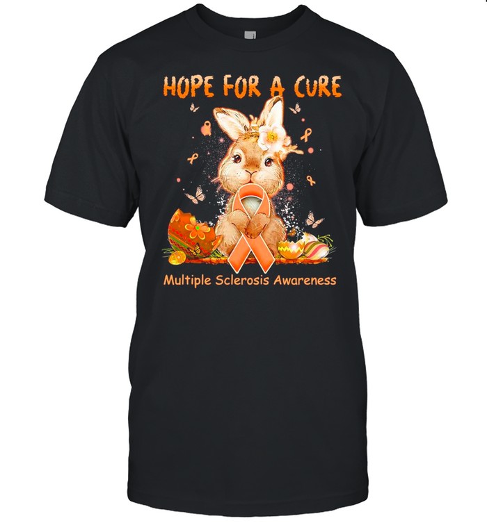 Bunny Hope For A Cure Multiple Sclerosis Awareness Happy Easter 2021 shirt