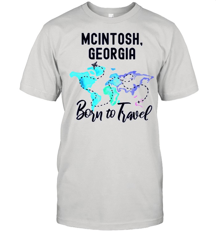 McIntosh Georgia Born to Travel World Explorer shirt Classic Men's T-shirt