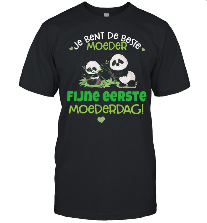 Panda Je Bent De Beste Moeder Fijne Eerste Moederdag T-shirt Classic Men's T-shirt Panda Je Bent De Beste Moeder Fijne Eerste Moederdag T-shirt Classic Men's T-shirt