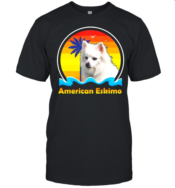 American Eskimo Vintage Retro T-shirt Classic Men's T-shirt
