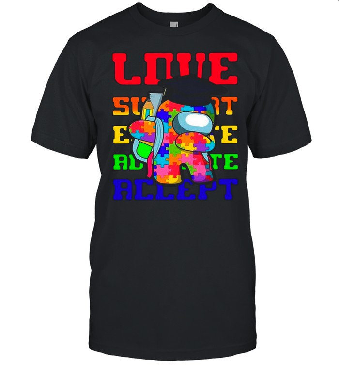 Love Accept Autism Among Us shirt Classic Men's T-shirt