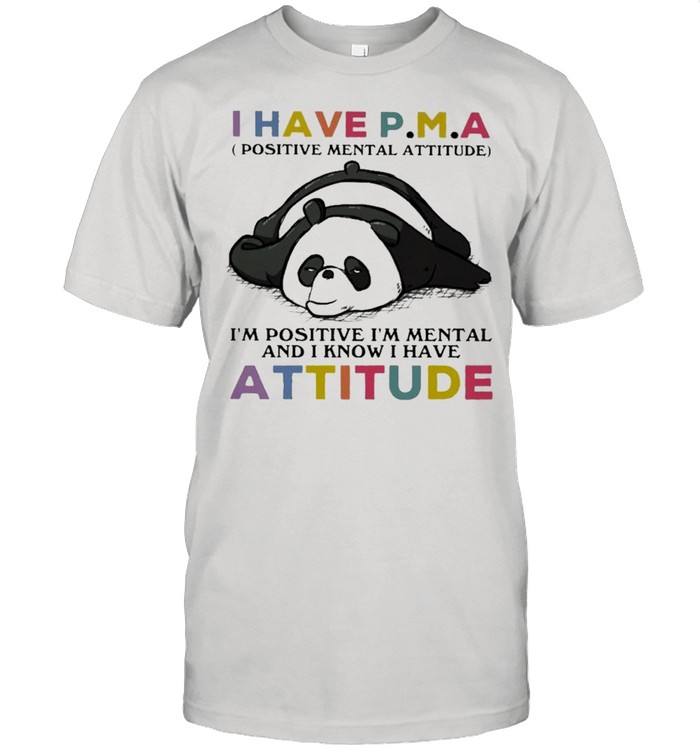 Panda I Have Attitude Panda Lovers  Classic Men's T-shirt