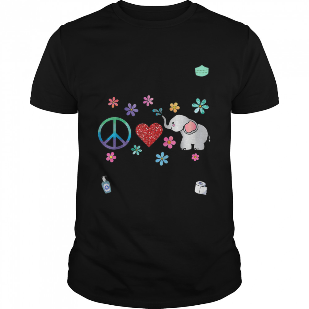Peace Elephant Love Symbol shirt