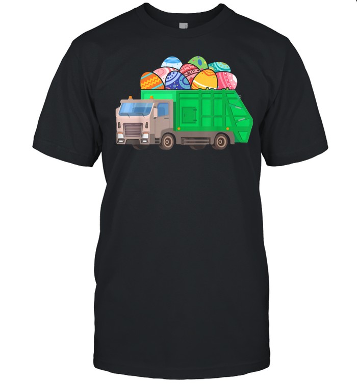Garbage Truck Carrying Easter Egg Happy Easter Garbage Truck Shirt