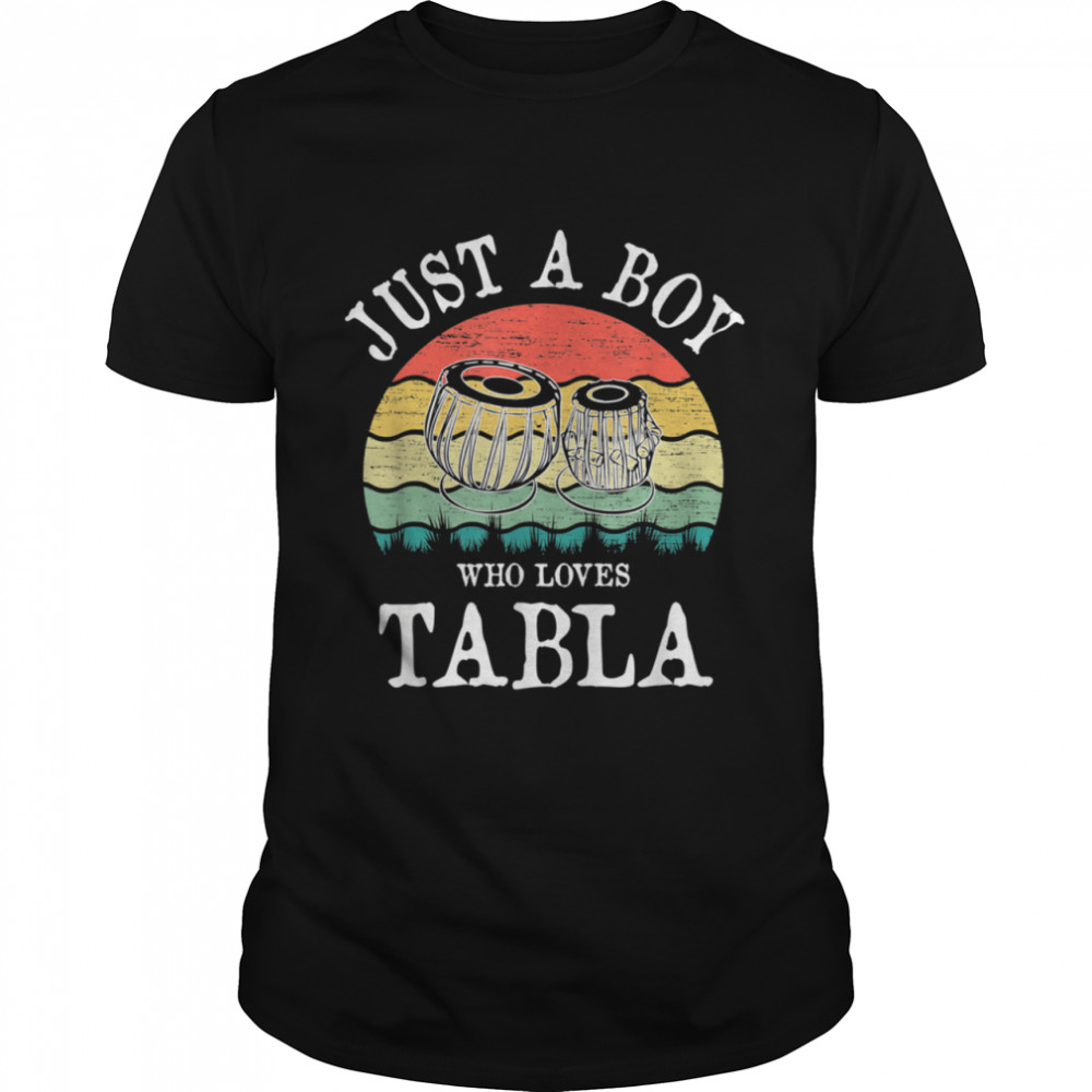 Just A Boy Who Loves Tabla Shirt