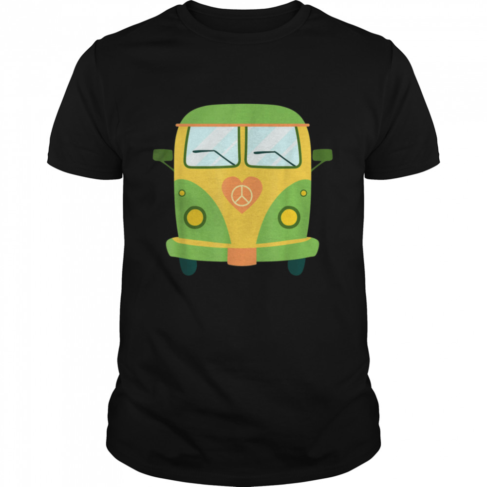 Retro Van Roadtrip Hippie Peace Love Camper Shirt