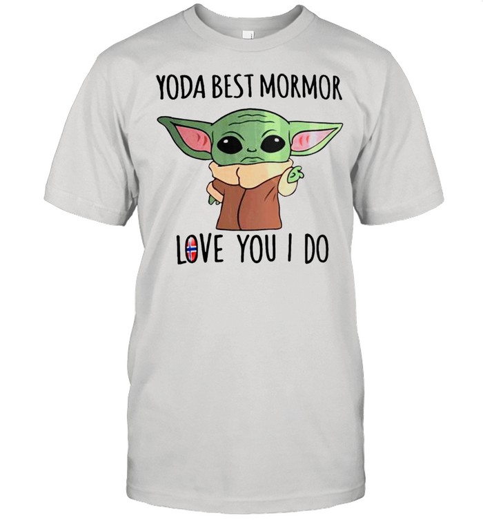 Yoda best mormor love you I do Norway Flag shirt Classic Men's T-shirt