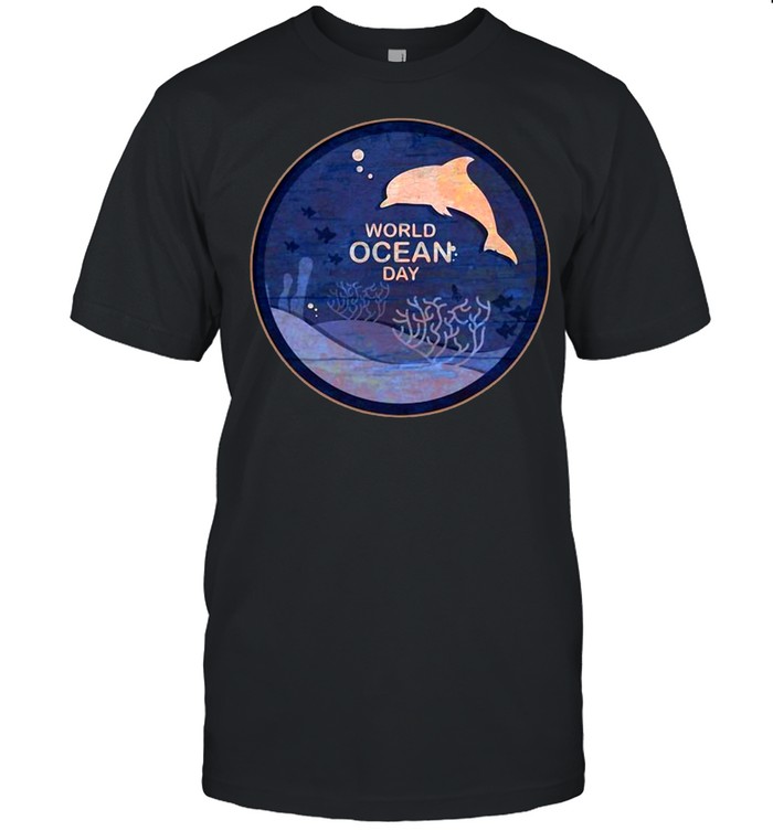World Ocean Day Awareness Dolphin T-shirt
