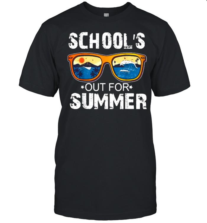 Schools Out For Summer Beach Glasses Shirt