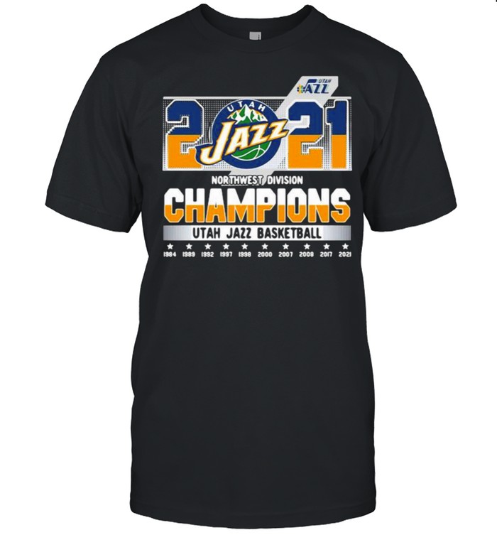 2021 northwest division champions UTAH jazz basketball shirt