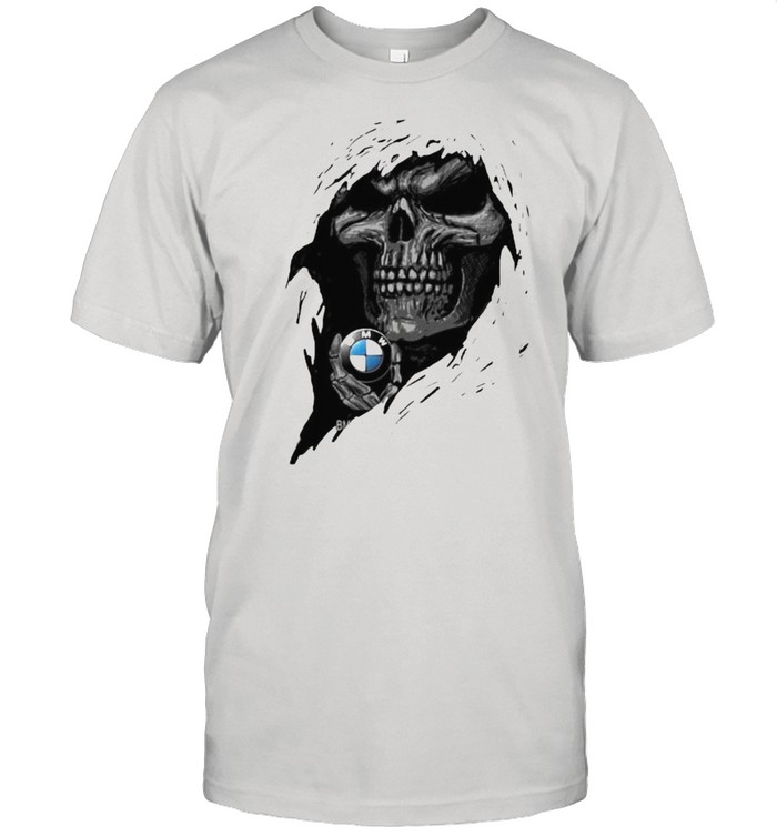 Skull with BMW motorrad logo shirt