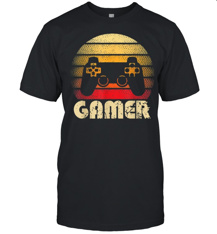 Vintage Retro Gamer Video Game Player Gaming Boysns shirt