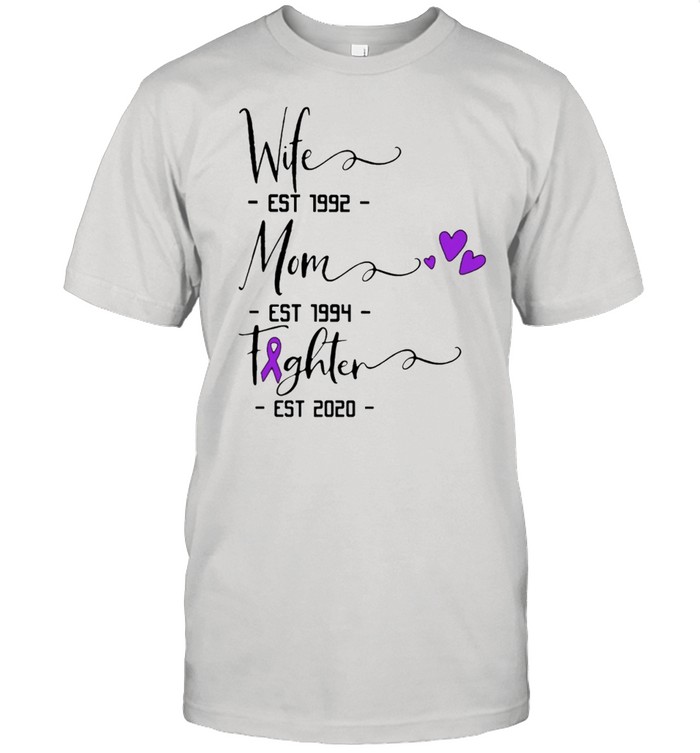 Personalizable wife mom fighter shirt