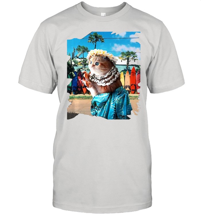 Aloha Hawaiian Cat T-shirt Classic Men's T-shirt