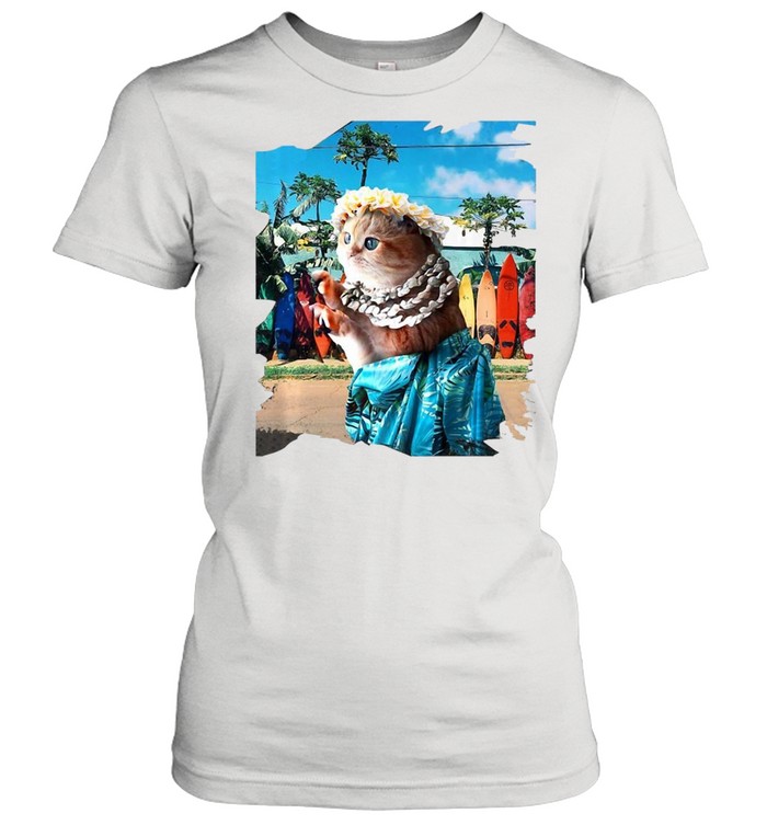 Aloha Hawaiian Cat T-shirt Classic Women's T-shirt