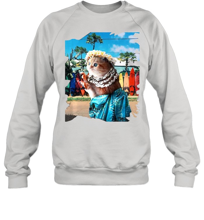 Aloha Hawaiian Cat T-shirt Unisex Sweatshirt