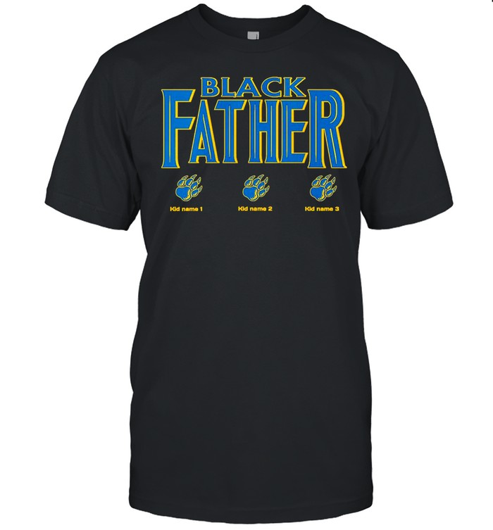 Black Father Personalized T-shirt